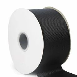 Discount ✨ LaRibbons and Crafts 3" 50yds Premium Textured Grosgrain Ribbon -Black 👏