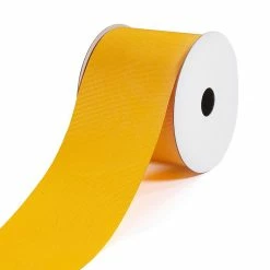 Best Pirce 🧨 LaRibbons and Crafts 3" 50yds Premium Textured Grosgrain Ribbon - Gold 😉