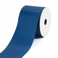 Hot Sale 😍 LaRibbons and Crafts 3" 50yds Premium Textured Grosgrain Ribbon - Lt. Navy 👏