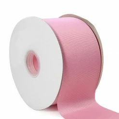 Budget 😀 LaRibbons and Crafts 3" 50yds Premium Textured Grosgrain Ribbon - Pink 💯