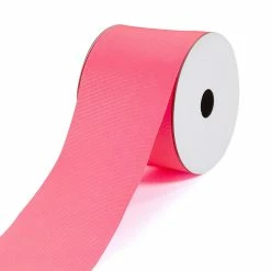 Best Pirce 🥰 LaRibbons and Crafts 3" 50yds Premium Textured Grosgrain Ribbon -Vibrant Pink 😀