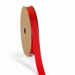 Budget 🌟 LaRibbons and Crafts 3/8" 100 yds Premium Textured Grosgrain Ribbon - Poppy Red 😉