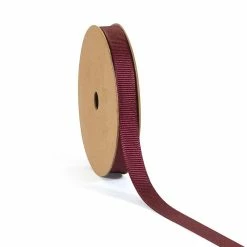 Deals 😀 LaRibbons and Crafts 3/8" 100yds Premium Textured Grosgrain Ribbon -Cabernet ✨