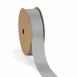 New 🎉 LaRibbons and Crafts 7/8" 100 yds Premium Textured Grosgrain Ribbon - Grey 👏