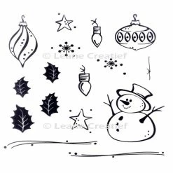 Deals 🔥 Leane Creatief LeCreaDesign Clear Stamp Holidays 🎉