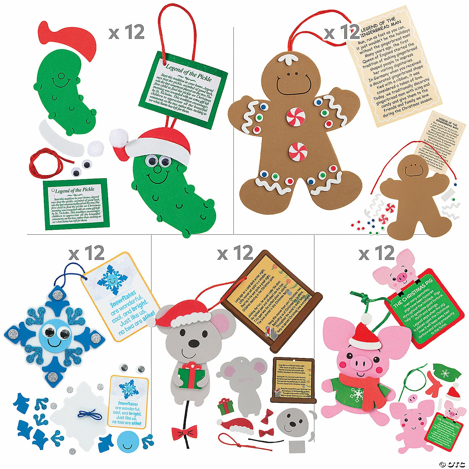 Buy π Legend Holiday Ornament Craft Kit Assortment - Makes 60 π― 2 Buy π Legend Holiday Ornament Craft Kit Assortment - Makes 60 π― - Image 2