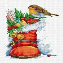Outlet 🌟 Luca-S - 🎄 Christmas boot B2310L Counted Cross-Stitch Kit 👏
