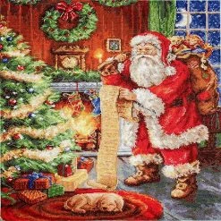 Cheap 🥰 Luca-S - Santa Claus B578L Counted Cross-Stitch Kit 🥰