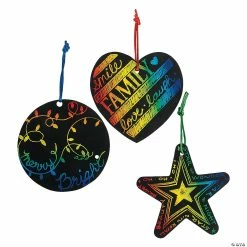 Promo 😍 Magic Color Scratch 🎄 Christmas Ornaments - 24 Pc. 🤩