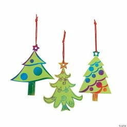 Hot Sale ✨ Magic Color Scratch Green 🔔 Christmas Tree Ornaments - 24 Pc. 👏