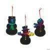 Best Pirce 🛒 Magic Color Scratch Snowman 🎅 Christmas Ornaments - 24 Pc. 👏