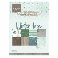 Hot Sale ✨ Marianne Design A5 Pretty Paper Bloc Winter Days By Marleen 👍