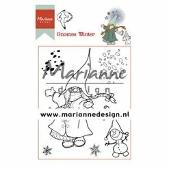 Flash Sale 👍 Marianne Design Clear Stamps Hetty's Gnomes Winter 😉