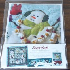 Promo ⭐ McKenna Ryan Snow Buds Art Print Panel It's Snowing 8x8 Cotton Fabric BOD02P ✨