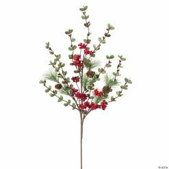 Best Pirce 👍 Melrose International Pine/Boxwood Berry Spray (Set of 8) ⌛