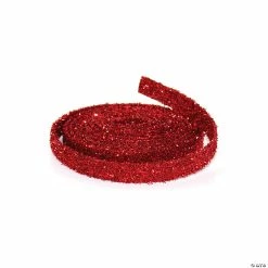 Best Pirce ✨ Melrose International Red Glitter Ribbon, 15 Feet (12 Rolls) ❤️