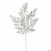 Wholesale 😍 Melrose International Silver Glitter Fern Spray, 31 Inches (Set of 12) 😀