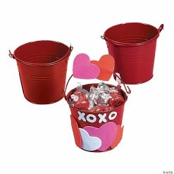 Hot Sale ⭐ Mini Pails - 12 Pc. 🔥 -Cheap Christmas Crafts Store mini red favor pails 12 pc 52 42 bc a01