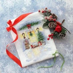New 🥰 MP Studia - 🔔 Christmas Door Cross Stitch Kit A-018 / SA-018 ✨