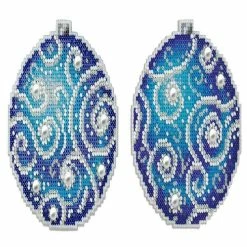 Coupon 🤩 MP Studia - ❄ Christmas Tree Decoration - Winter Colours SR-162 Plastic Canvas Counted Cross Stitch Kit 🎉