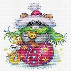 Discount ✨ MP Studia - Mouse Holiday SM-430 Counted Cross-Stitch Kit ✔️