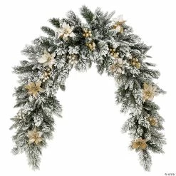 Top 10 😉 National Tree Company 6 ft. Frosted Colonial Fir Mantle Swag 👍