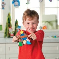 Outlet 🔔 Nativity Craft Stick Religious 🎄 Christmas Ornament Craft Kit - Makes 12 👍 -Cheap Christmas Crafts Store nativity craft stick religious christmas ornament craft kit makes 1248 6330 a03