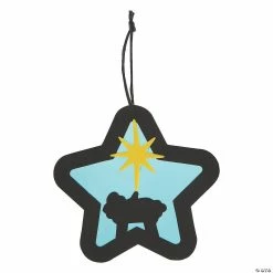 Wholesale 😉 Nativity Star ❄ Christmas Ornament Craft Kit - 12 Pc. 👏