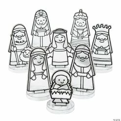 Cheap 🔥 Nativity Suncatcher Set with Stands - 8 Pc. 🥰