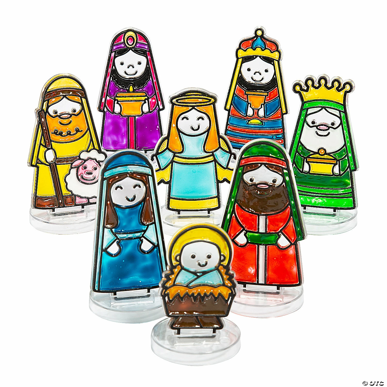 Cheap 🔥 Nativity Suncatcher Set with Stands - 8 Pc. 🥰 2 Cheap 🔥 Nativity Suncatcher Set with Stands - 8 Pc. 🥰 - Image 2