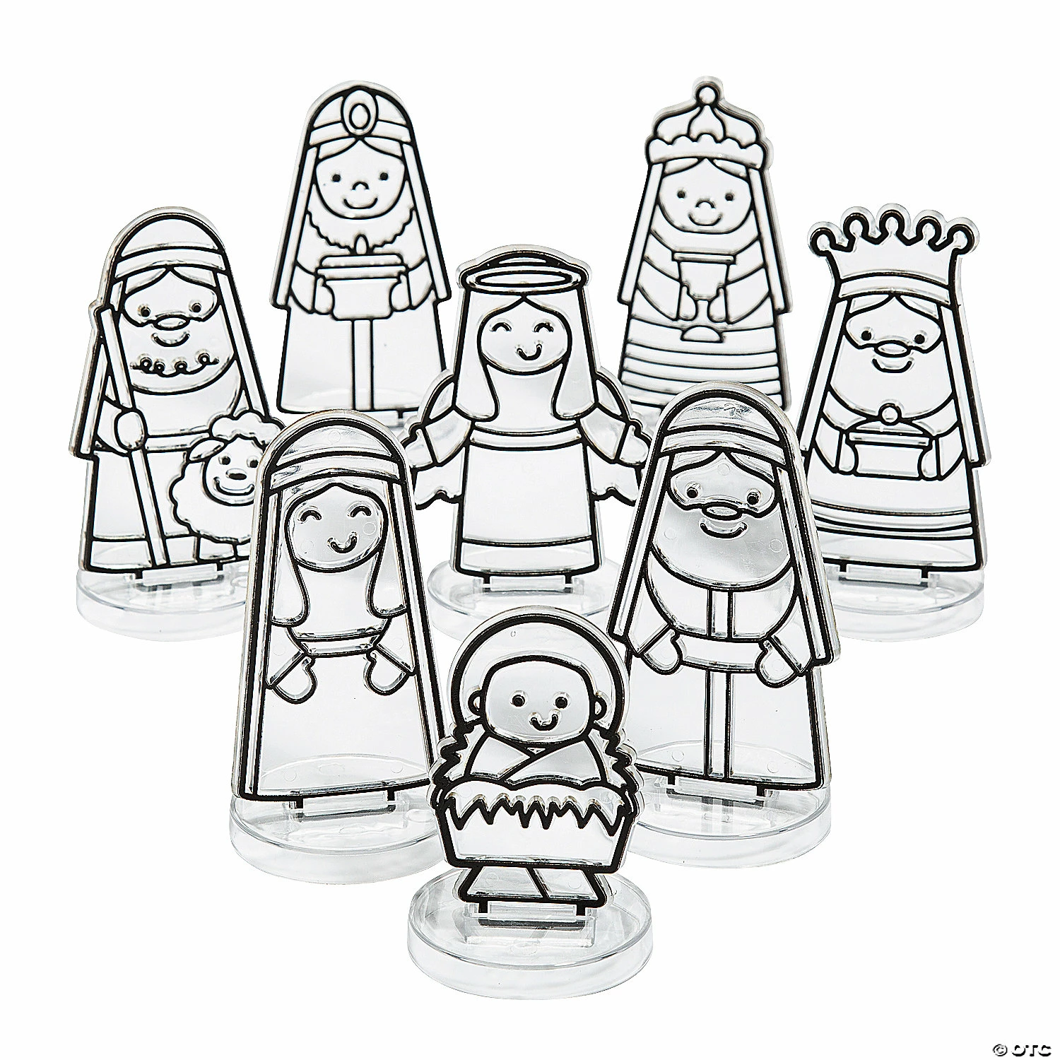Cheap 🔥 Nativity Suncatcher Set with Stands - 8 Pc. 🥰 1 Cheap 🔥 Nativity Suncatcher Set with Stands - 8 Pc. 🥰
