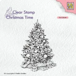 Brand new 🎉 Nellie's Choice 🎄 Christmas Time Clear Stamp 🎄 Christmas Tree 🎁