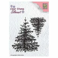 Brand new ⭐ Nellie's Choice Clear Stamp 🔔 Christmas Fir Tree 🔥