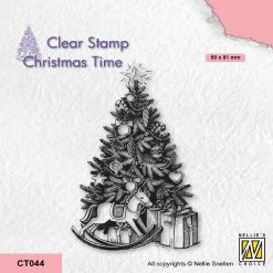 Best Sale 🎁 Nellie's Choice Clear Stamp 🎄 Christmas Time 🎄 Christmas Tree And Presents ✨