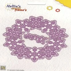 New 🔔 Nellie's Choice Multi Frame Die Set 🎁 Christmas Snow Flake Circle 🔥