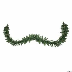 New ❤️ Northlight 25' x 17" Pre-Lit Buffalo Fir Commercial Artificial ❄ Christmas Garland - Clear Lights 😉