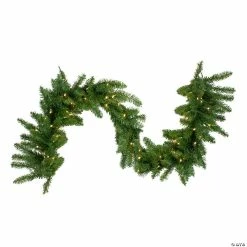 Outlet 😍 Northlight 25' x 18 Pre-Lit Buffalo Fir Commercial Artificial 🎅 Christmas Garland - Warm White LED Lights 💯