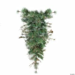 Promo ⭐ Northlight 36" Green Country Mixed Pine Artificial 🎄 Christmas Teardrop Swag - Unlit 😍
