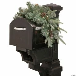 Deals ✔️ Northlight 36" Pre-lit Pine Cone and Artificial Mixed Pine 🔔 Christmas Mailbox Swag ✨