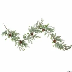 Top 10 🤩 Northlight 5' X 10" Frosted Pine and Pine Cone 🎅 Christmas Garland - Unlit ⌛