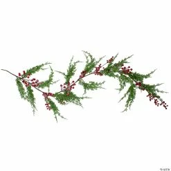Deals 🌟 Northlight 5' x 10" Frosted Red Berry Artificial 🔔 Christmas Garland Unlit ⭐