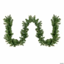 Promo 🧨 Northlight 50' x 10" Pre-Lit Buffalo Fir Commercial Artificial 🔔 Christmas Garland - Warm White Lights 🌟