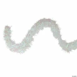 Best Pirce 😀 Northlight 50' x 4" White Iridescent Artificial 🎄 Christmas Garland - Unlit 🎉