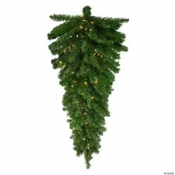 Promo 👍 Northlight 52" Pre-Lit Canadian Pine Artificial 🎄 Christmas Teardrop Swag - Clear Lights 😍