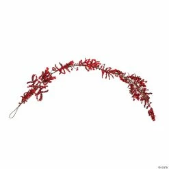 Wholesale 😍 Northlight 6' x 8" Burgundy Red Berry Artificial ❄ Christmas Garland- Unlit 🌟