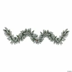 Wholesale ⭐ Northlight 9' x 10" Flocked Angel Pine and Pine Cones Artificial 🎅 Christmas Garland - Unlit 🤩