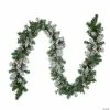 Buy 💯 Northlight 9' x 10" Pre-lit Heavily Flocked Pine Artificial 🔔 Christmas Garland - Clear Lights 🥰