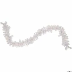Deals 😉 Northlight 9' x 10" Pre-lit White Iridescent Mixed Pine Artificial 🎅 Christmas Garland - Clear Lights 🎁
