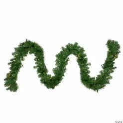 Best Sale 🧨 Northlight 9' x 10" Pre-Lit Windsor Pine Artificial 🔔 Christmas Garland - Clear Lights ✔️