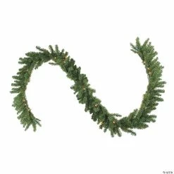Hot Sale 🛒 Northlight 9' x 12" Pre-Lit Canadian Pine Artificial 🎄 Christmas Garland - Clear Lights 💯